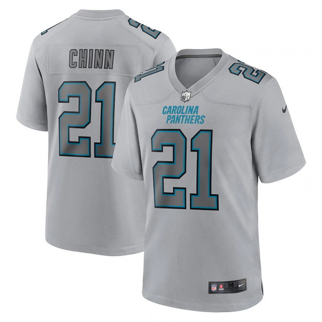 mens nike jeremy chinn gray carolina panthers atmosphere fashion game jersey